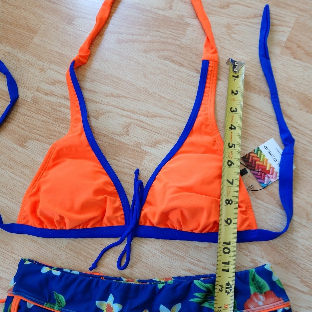 Bikini • Orange/Blue Floral   💫 - Picture 4 of 8